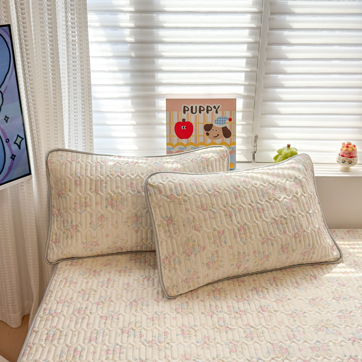 91家纺网 家纺一手货源 找家纺 慕尚家纺 2026新款乳胶凉席夏被空调被夏凉被套装组合 繁花