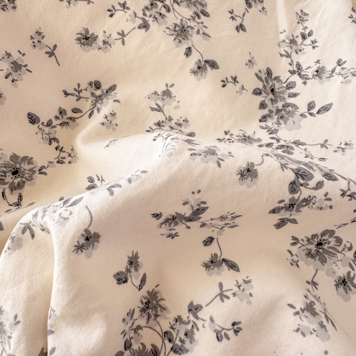 91家纺网 家纺一手货源 找家纺 梦忧草 2026新款春夏新款法式花边小清新四件套仿棉云感纱三件套单被套单件 青花瓷