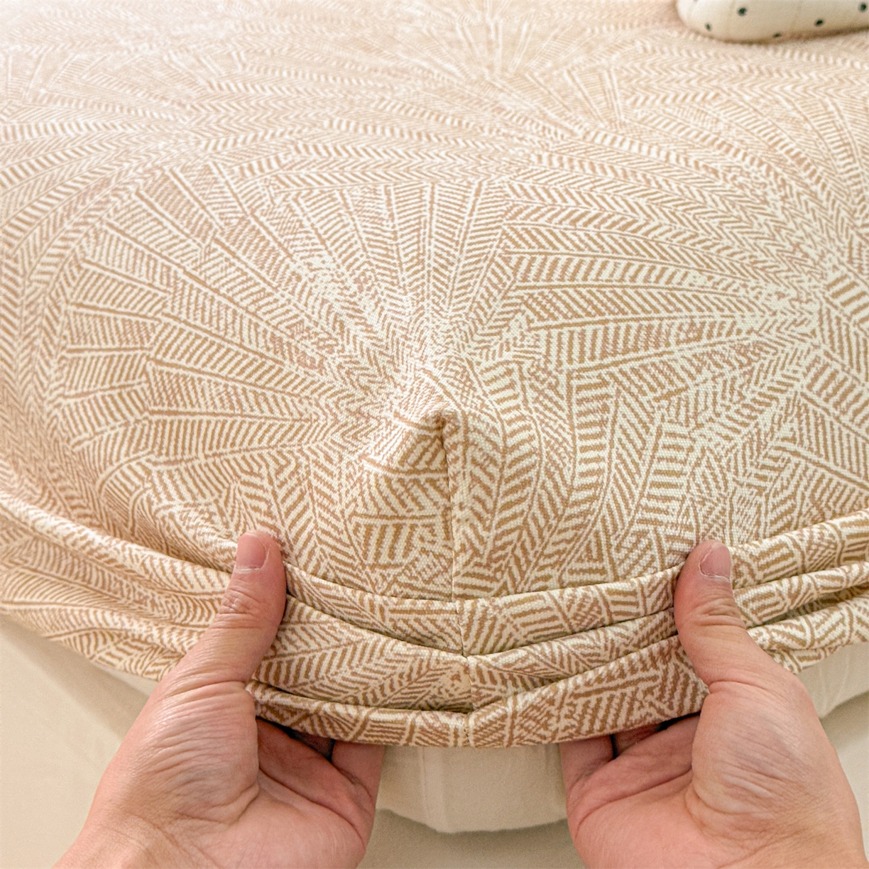 91家纺网 家纺一手货源 找家纺 名兮家居 2026春夏新款A类全棉纯棉老粗布床笠 床笠单件 麦浪织纹