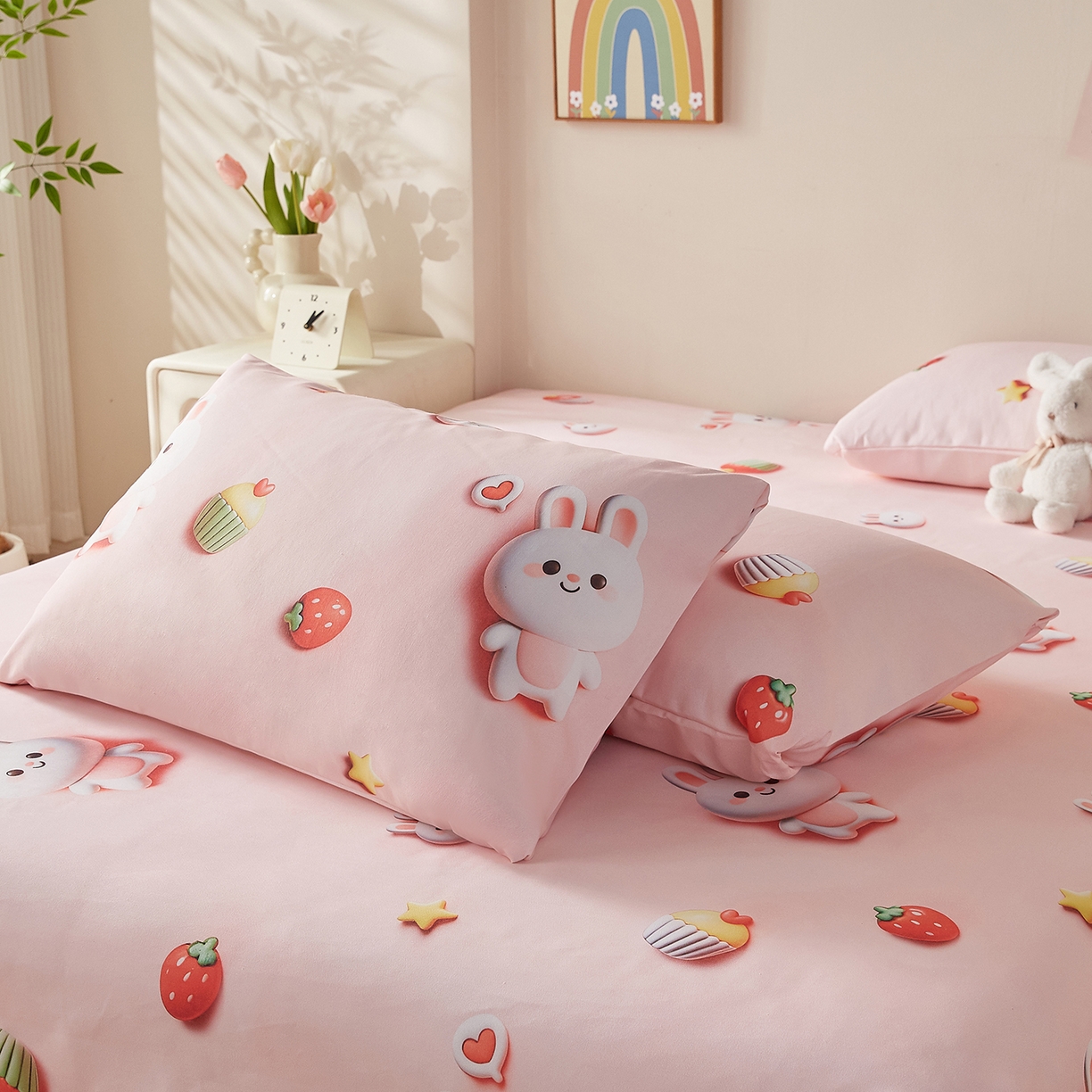 91家纺网 家纺一手货源 找家纺 （总）奇丝雅 2026新款数码印花5D加厚老粗布床单单件双人家用特厚被单三件套学生宿舍床单凉席