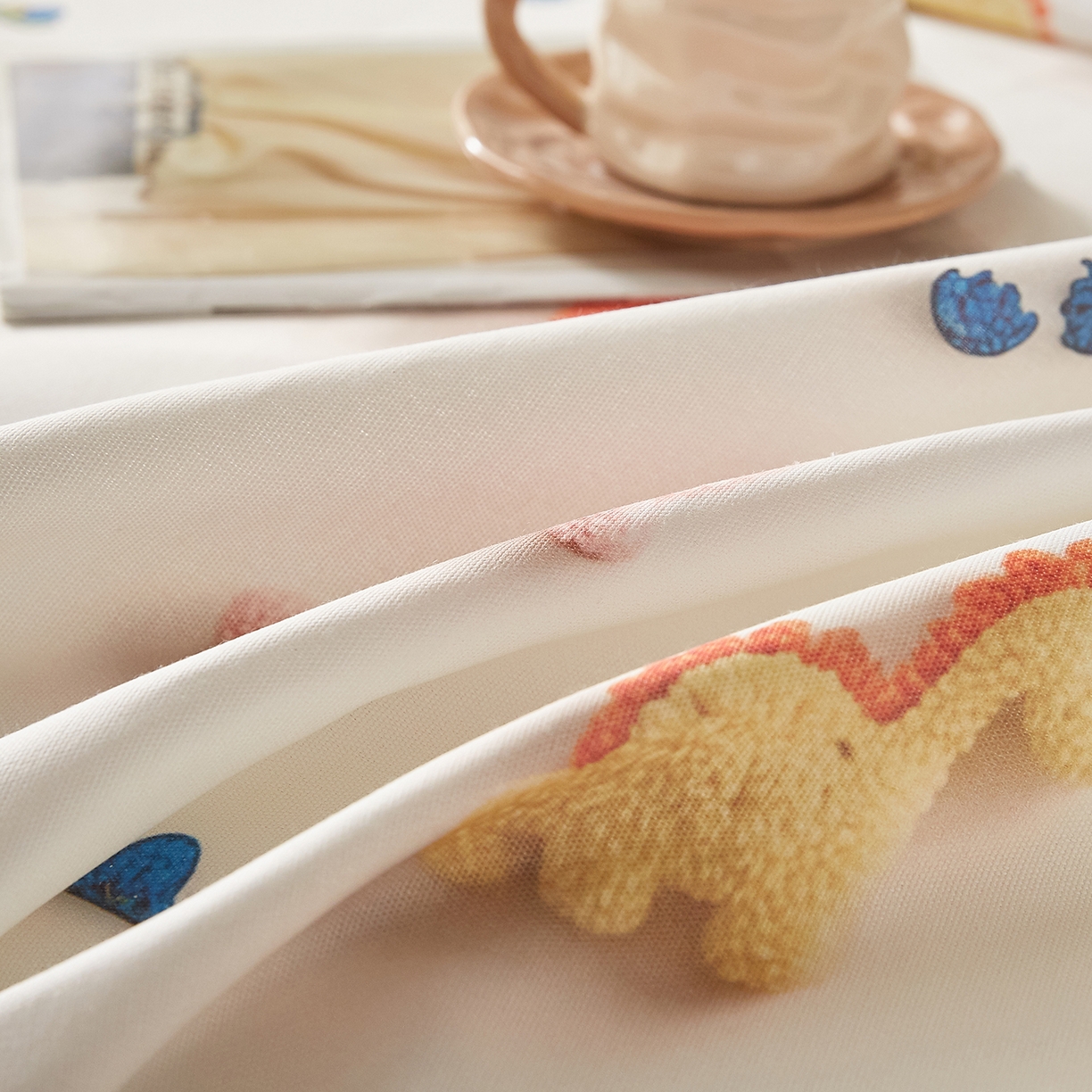 91家纺网 家纺一手货源 找家纺 奇丝雅 2026新款数码印花5D加厚老粗布床单单件双人家用特厚被单三件套学生宿舍床单凉席 彩萌龙园