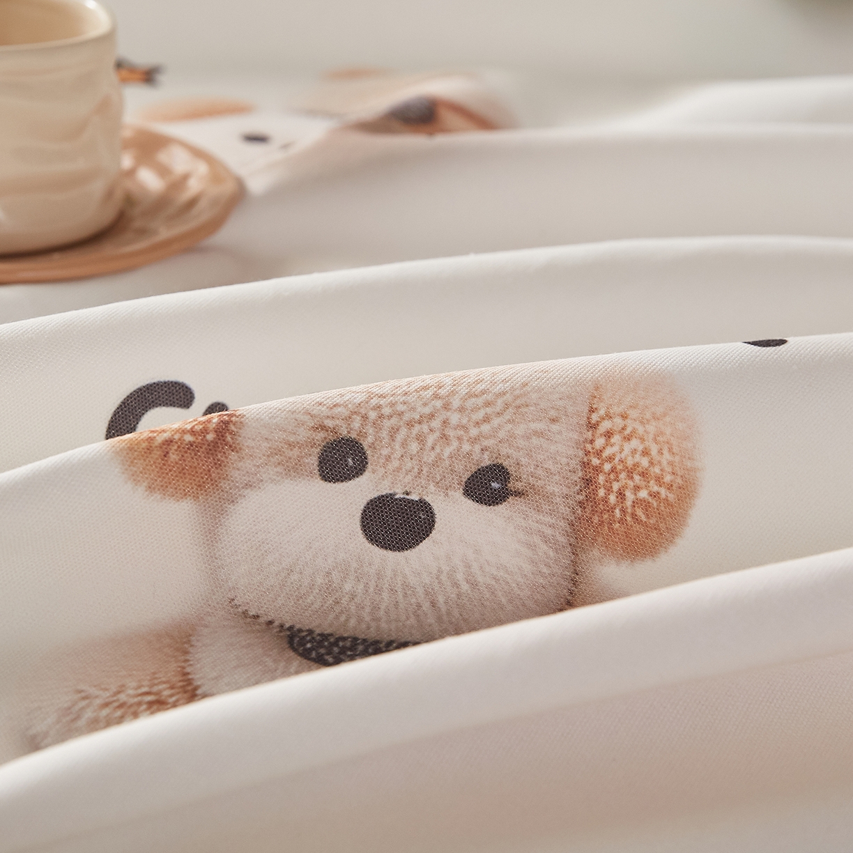 91家纺网 家纺一手货源 找家纺 奇丝雅 2026新款数码印花5D加厚老粗布床单单件双人家用特厚被单三件套学生宿舍床单凉席 小可爱