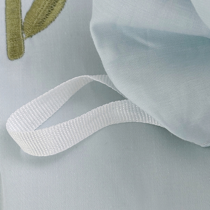 91家纺网 家纺一手货源 找家纺 合欢（原天一阁） 2026春夏新款50s双股长绒棉100支刺绣全棉纯棉四件套礼盒装 花颜-水军蓝