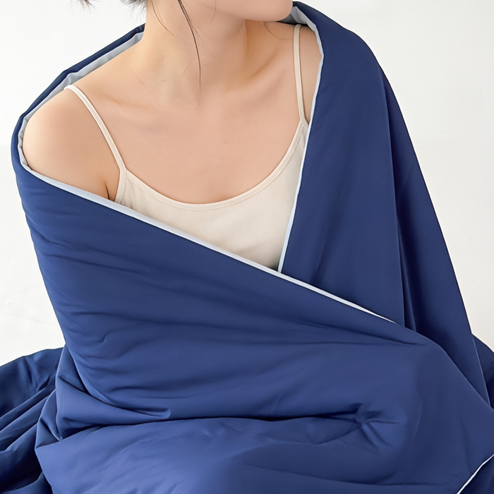 91家纺网 家纺一手货源 找家纺 （总）蓝雀翎 2026新款凉感丝抗菌夏被