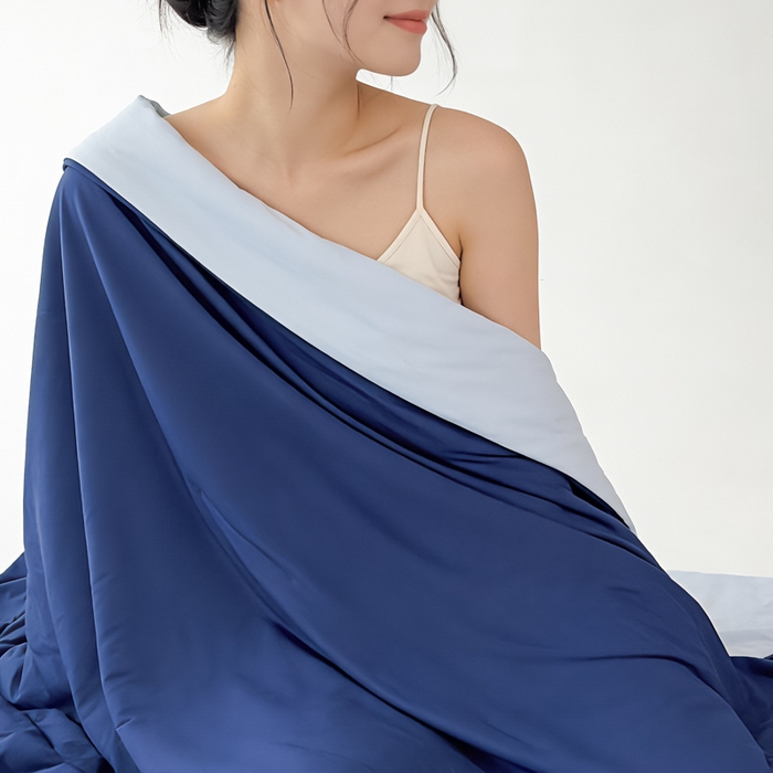 91家纺网 家纺一手货源 找家纺 （总）蓝雀翎 2026新款凉感丝抗菌夏被