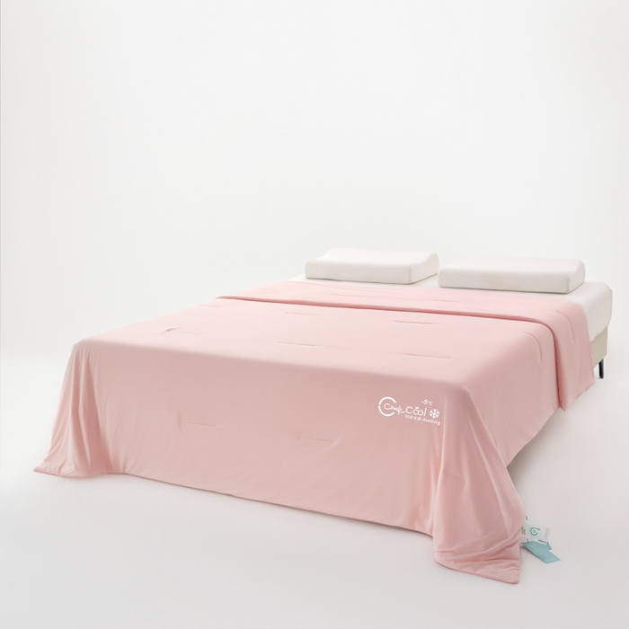 91家纺网 家纺一手货源 找家纺 蓝雀翎 2026新款凉感丝抗菌夏被 桔雾粉