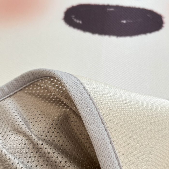 91家纺网 家纺一手货源 找家纺 桃子家居 2026新款正版授权miiiiichan大版数码印花1200D凉席三件套平铺床笠 冰感席miiiiichan-蓝色波点熊