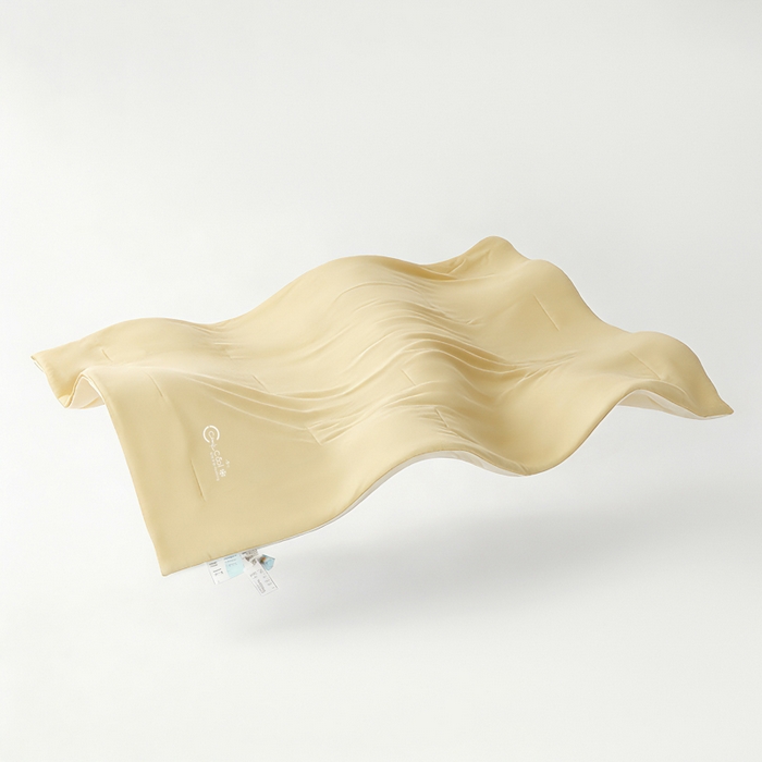 91家纺网 家纺一手货源 找家纺 蓝雀翎 2026新款凉感丝抗菌夏被 朦胧黄