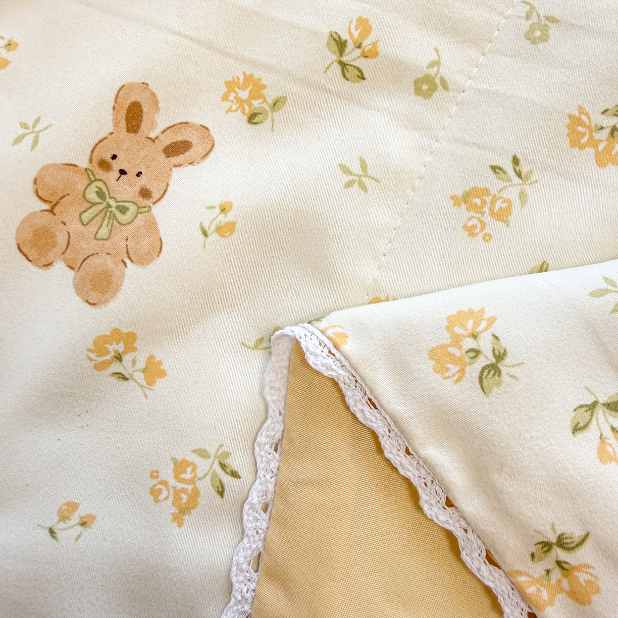 91家纺网 家纺一手货源 找家纺 慕尚家纺 2026新款乳胶凉席夏被空调被夏凉被套装组合 元气小熊