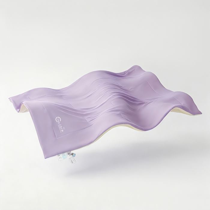 91家纺网 家纺一手货源 找家纺 蓝雀翎 2026新款凉感丝抗菌夏被 柔云紫