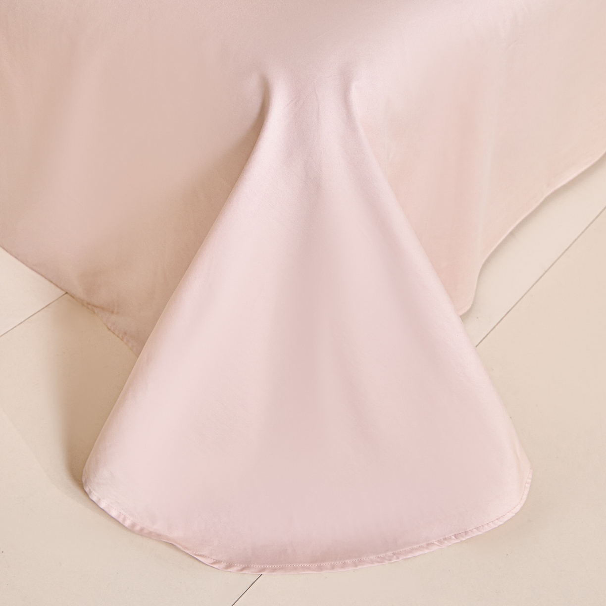 91家纺网 家纺一手货源 找家纺 新方向 【控价 提供买家秀】2026新款数码印花50s双股全棉贡缎长绒棉四件套-约定 约定-蔷薇粉