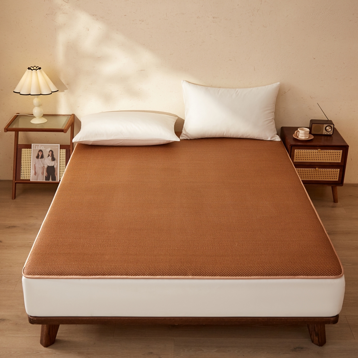 91家纺网 家纺一手货源 找家纺 （总）缦吉 2026新款藤席冰藤凉席多功能床垫榻榻米床护垫床褥双人加厚垫