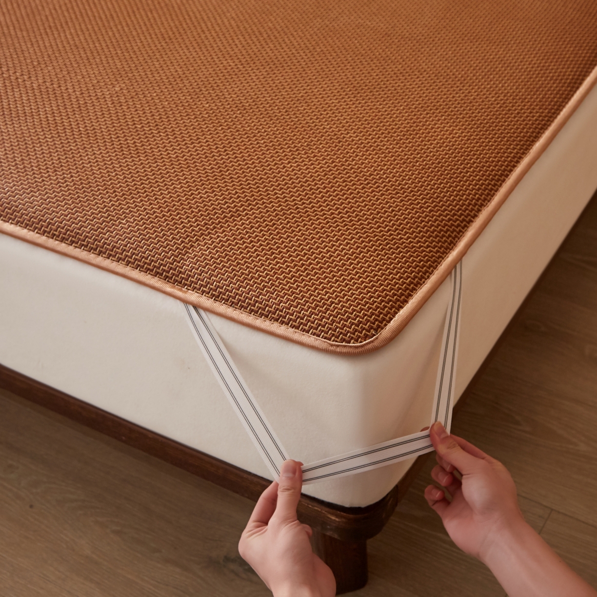 91家纺网 家纺一手货源 找家纺 （总）缦吉 2026新款藤席冰藤凉席多功能床垫榻榻米床护垫床褥双人加厚垫