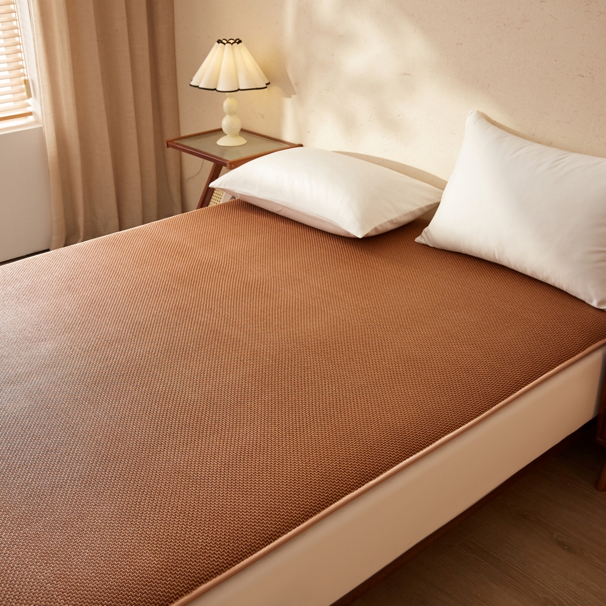 91家纺网 家纺一手货源 找家纺 （总）缦吉 2026新款藤席冰藤凉席多功能床垫榻榻米床护垫床褥双人加厚垫