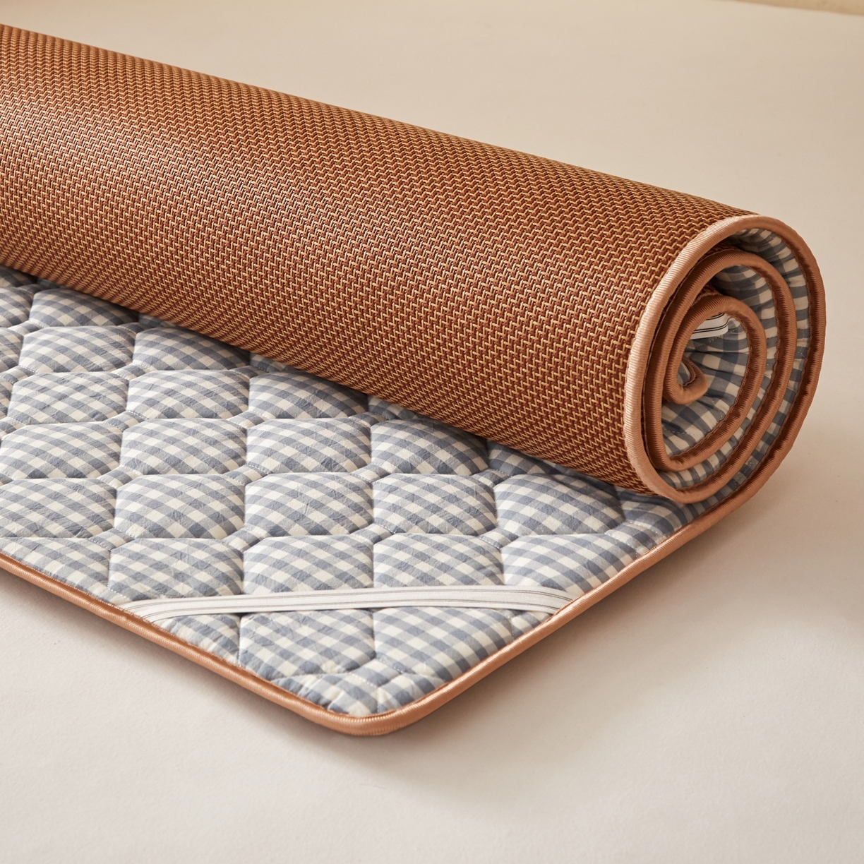 91家纺网 家纺一手货源 找家纺 （总）缦吉 2026新款藤席冰藤凉席多功能床垫榻榻米床护垫床褥双人加厚垫