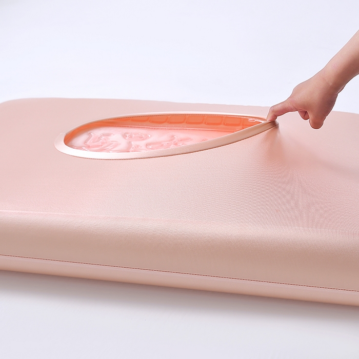 91家纺网 家纺一手货源 找家纺 其乐枕芯 2026新款马上有钱凝胶枕记忆枕枕头枕芯 粉色