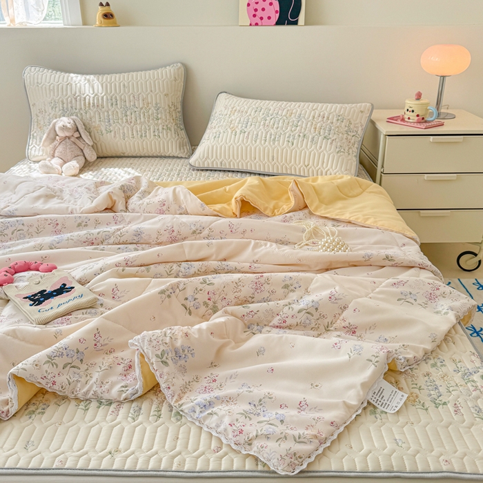 慕尚家纺 2026新款乳胶凉席夏被空调被夏凉被套装组合 冰心