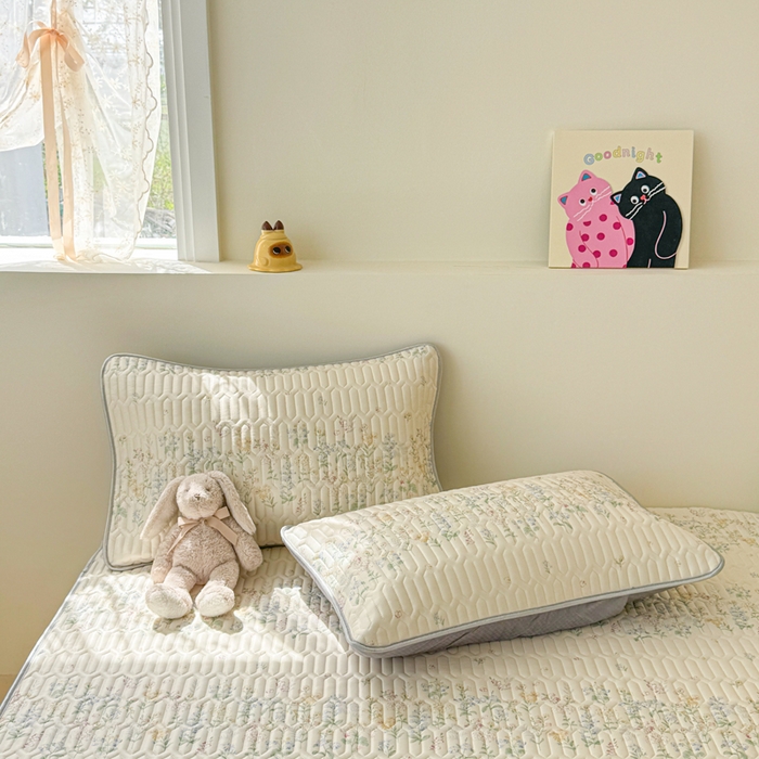 91家纺网 家纺一手货源 找家纺 慕尚家纺 2026新款乳胶凉席夏被空调被夏凉被套装组合 冰心