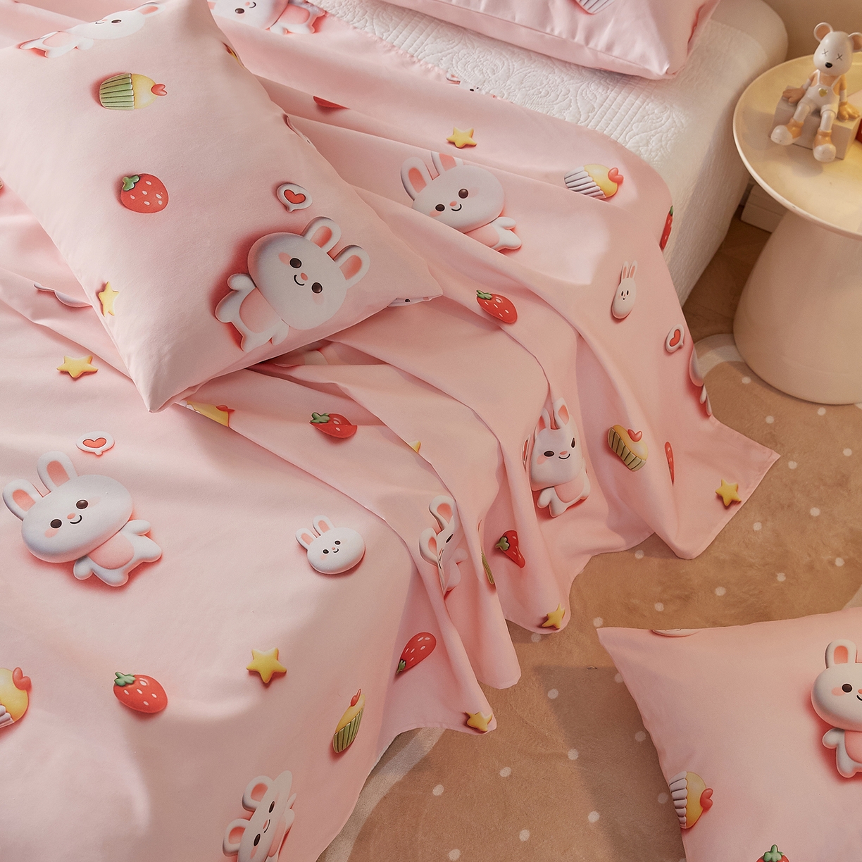 91家纺网 家纺一手货源 找家纺 （总）家品罗兰 2026新款数码印花5D加厚老粗布床单单件双人家用特厚被单三件套学生宿舍床单凉席