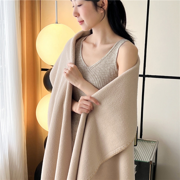 91家纺网 家纺一手货源 找家纺 （总）琪格格纺织 2026新款高端航空水貂绒毛毯双面绒盖毯办公室家用午睡沙发毯空调毯子