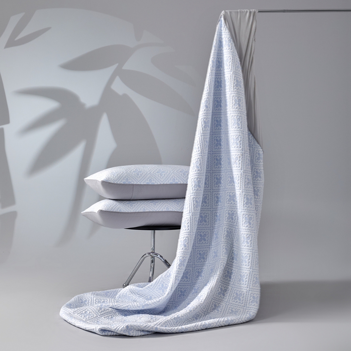 91家纺网 家纺一手货源 找家纺 （总）满座家居 2026新款乙纶高冰凉感高分子PE凉席床笠款冰丝席三件套