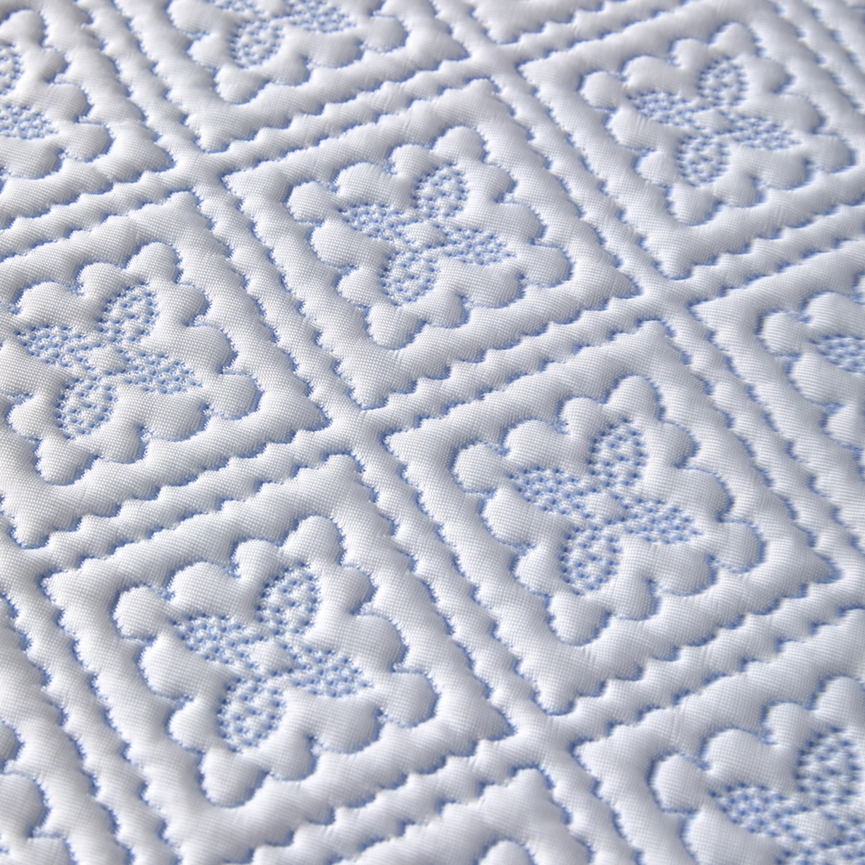 91家纺网 家纺一手货源 找家纺 （总）满座家居 2026新款乙纶高冰凉感高分子PE凉席床笠款冰丝席三件套