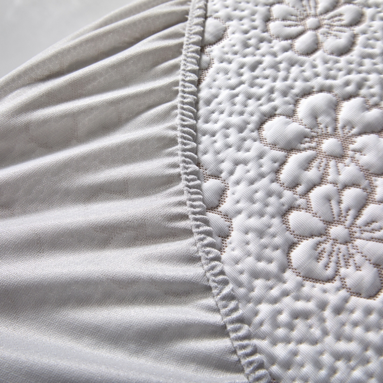 91家纺网 家纺一手货源 找家纺 满座家居 2026新款乙纶高冰凉感高分子PE凉席床笠款冰丝席三件套 朝禾