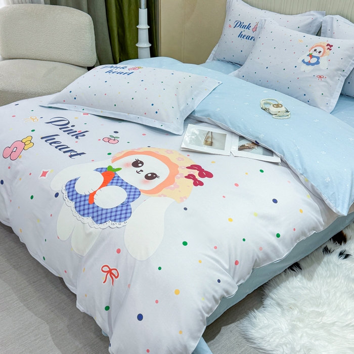 91家纺网 家纺一手货源 找家纺 （总）红日子纺织品 2026新款13070全棉纯棉数码印花大版印花四件套