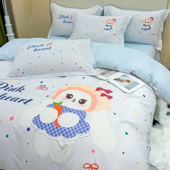 91家纺网 家纺一手货源 找家纺 （总）红日子纺织品 2026新款13070全棉纯棉数码印花大版印花四件套