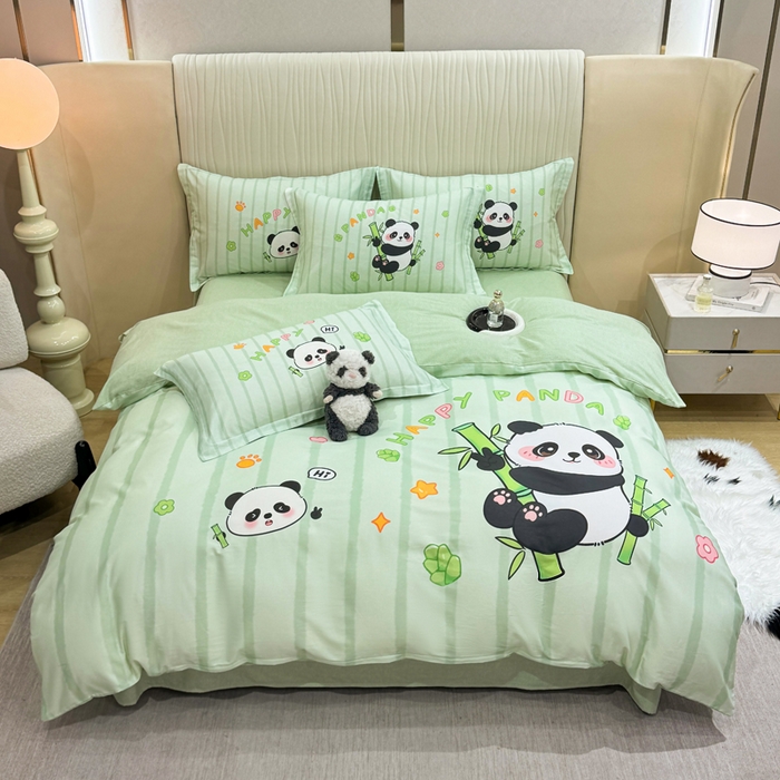 91家纺网 家纺一手货源 找家纺 （总）红日子纺织品 2026新款13070全棉纯棉数码印花大版印花四件套