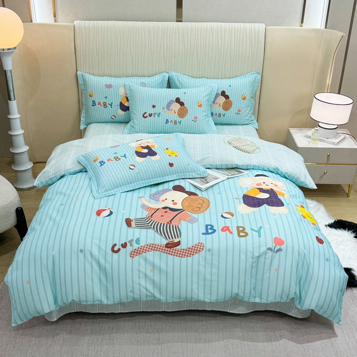 91家纺网 家纺一手货源 找家纺 （总）红日子纺织品 2026新款13070全棉纯棉数码印花大版印花四件套