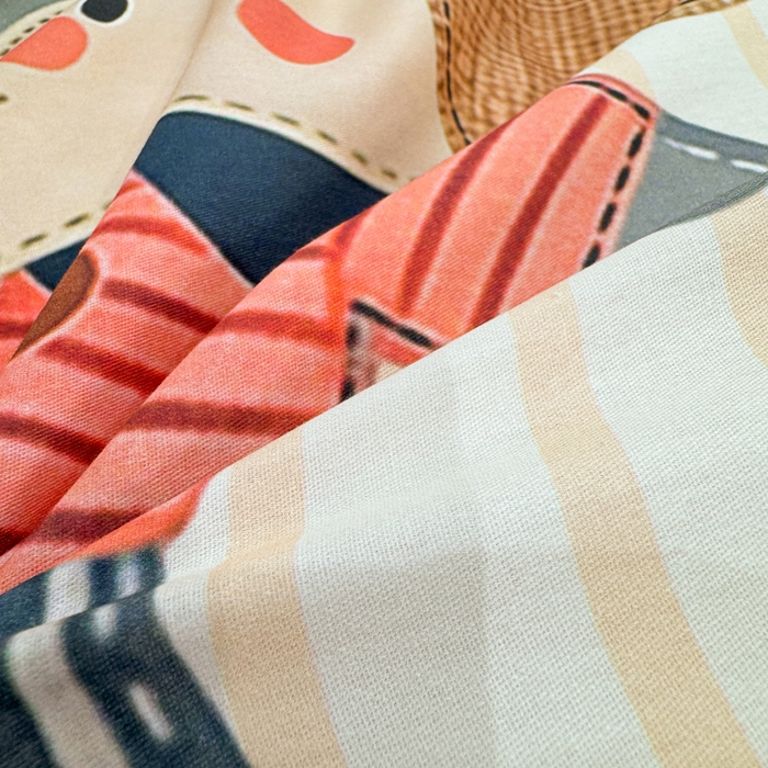 91家纺网 家纺一手货源 找家纺 红日子纺织品 2026新款13070全棉纯棉数码印花大版印花四件套 小象乐园-卡