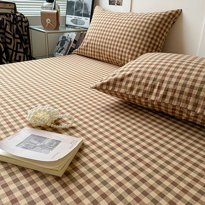 91家纺网 家纺一手货源 找家纺 大柏树 2026新款全棉纯棉水洗棉单床笠单品床笠床笠单件 巴恩咖