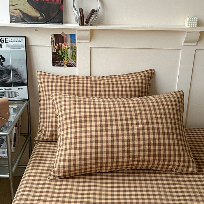 91家纺网 家纺一手货源 找家纺 大柏树 2026新款全棉纯棉水洗棉单床笠单品床笠床笠单件 巴恩咖