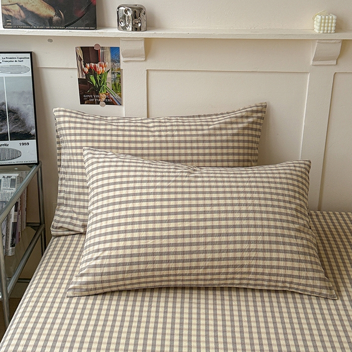 91家纺网 家纺一手货源 找家纺 大柏树 2026新款全棉纯棉水洗棉单床笠单品床笠床笠单件 朵拉灰