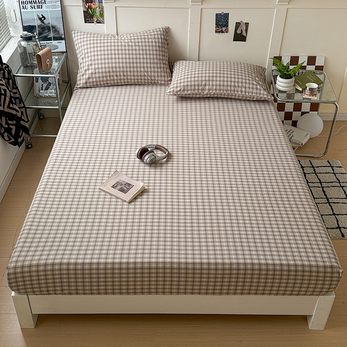 91家纺网 家纺一手货源 找家纺 大柏树 2026新款全棉纯棉水洗棉单床笠单品床笠床笠单件 浣花灰