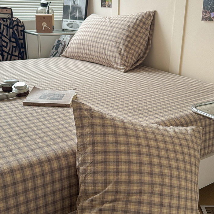 91家纺网 家纺一手货源 找家纺 大柏树 2026新款全棉纯棉水洗棉单床笠单品床笠床笠单件 浣花灰