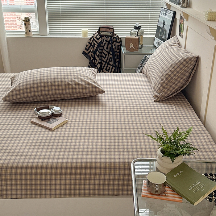 91家纺网 家纺一手货源 找家纺 大柏树 2026新款全棉纯棉水洗棉单床笠单品床笠床笠单件 浣花灰