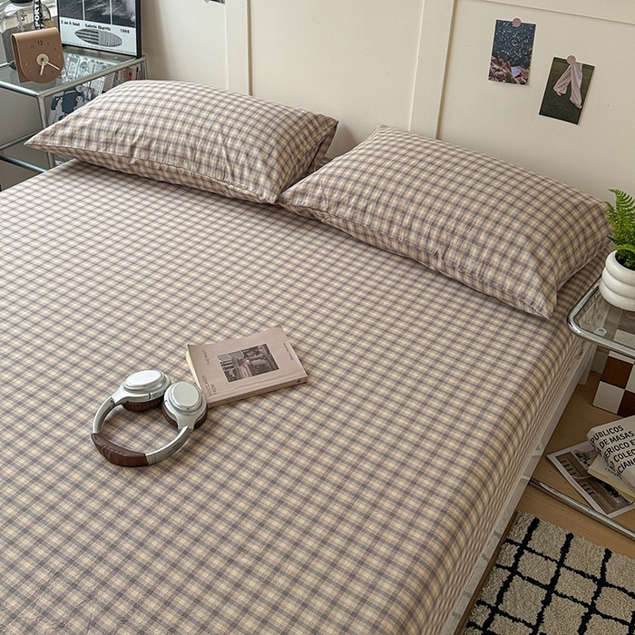 91家纺网 家纺一手货源 找家纺 大柏树 2026新款全棉纯棉水洗棉单床笠单品床笠床笠单件 浣花灰