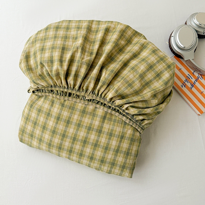 91家纺网 家纺一手货源 找家纺 大柏树 2026新款全棉纯棉水洗棉单床笠单品床笠床笠单件 浣花绿