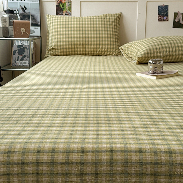 91家纺网 家纺一手货源 找家纺 大柏树 2026新款全棉纯棉水洗棉单床笠单品床笠床笠单件 浣花绿