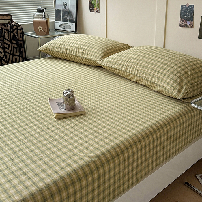 91家纺网 家纺一手货源 找家纺 大柏树 2026新款全棉纯棉水洗棉单床笠单品床笠床笠单件 浣花绿