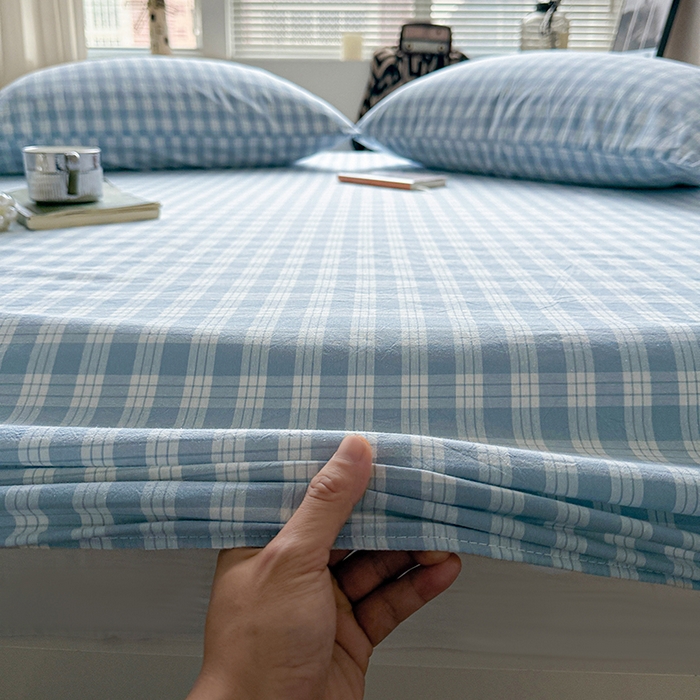 91家纺网 家纺一手货源 找家纺 大柏树 2026新款全棉纯棉水洗棉单床笠单品床笠床笠单件 奶油兰