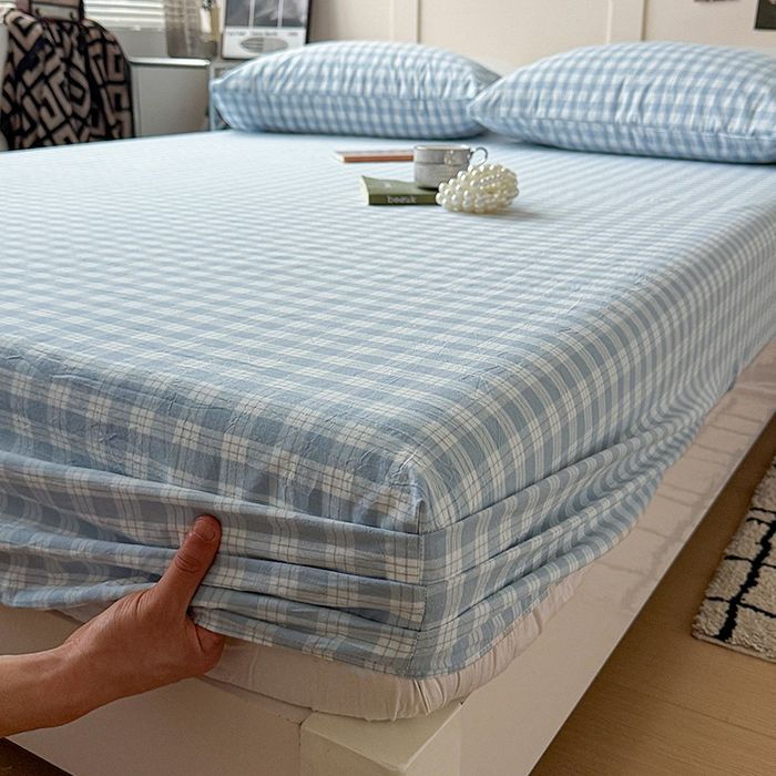 91家纺网 家纺一手货源 找家纺 大柏树 2026新款全棉纯棉水洗棉单床笠单品床笠床笠单件 奶油兰