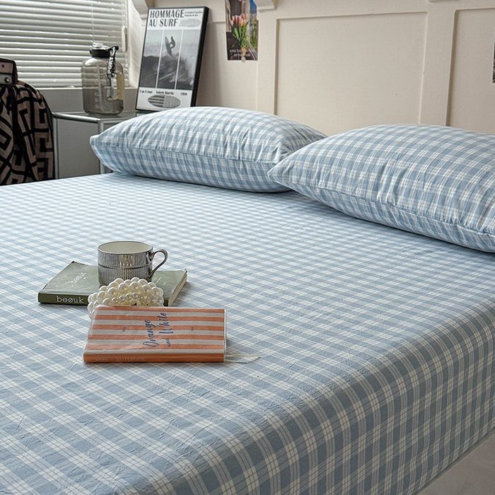 91家纺网 家纺一手货源 找家纺 大柏树 2026新款全棉纯棉水洗棉单床笠单品床笠床笠单件 奶油兰