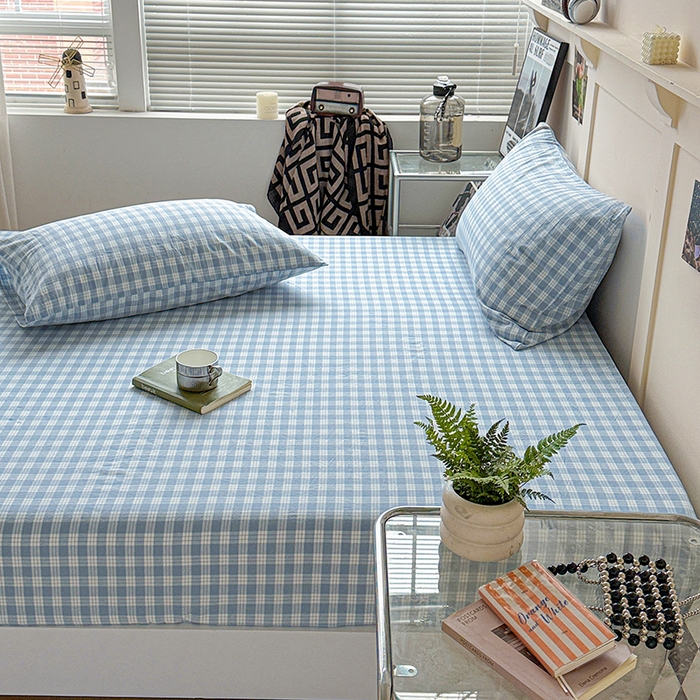 91家纺网 家纺一手货源 找家纺 大柏树 2026新款全棉纯棉水洗棉单床笠单品床笠床笠单件 奶油兰