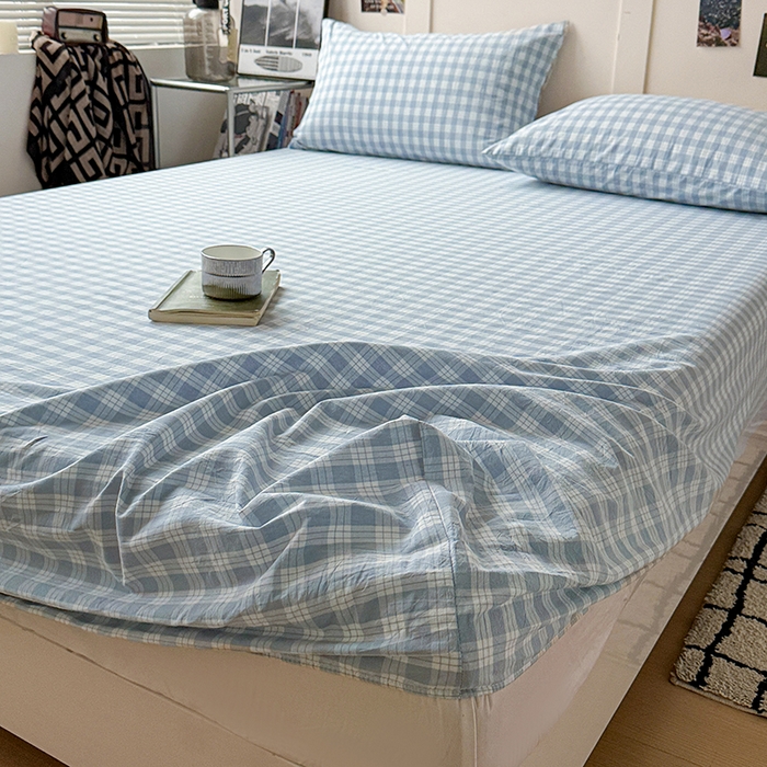 91家纺网 家纺一手货源 找家纺 大柏树 2026新款全棉纯棉水洗棉单床笠单品床笠床笠单件 奶油兰