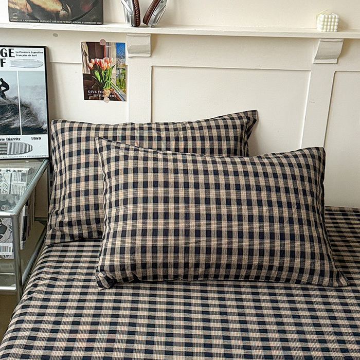 91家纺网 家纺一手货源 找家纺 大柏树 2026新款全棉纯棉水洗棉单床笠单品床笠床笠单件 重楼黑