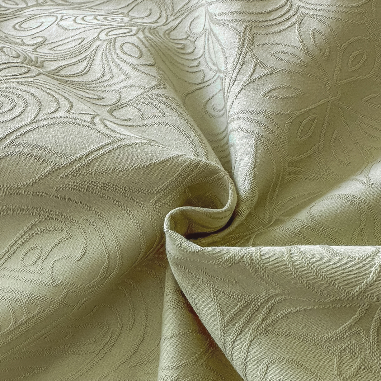 91家纺网 家纺一手货源 找家纺 拼社家纺 2026新款A类全棉亮面提花四件套厚织浮雕提花全棉四件套（独家专版花型） 蝶梦-绿