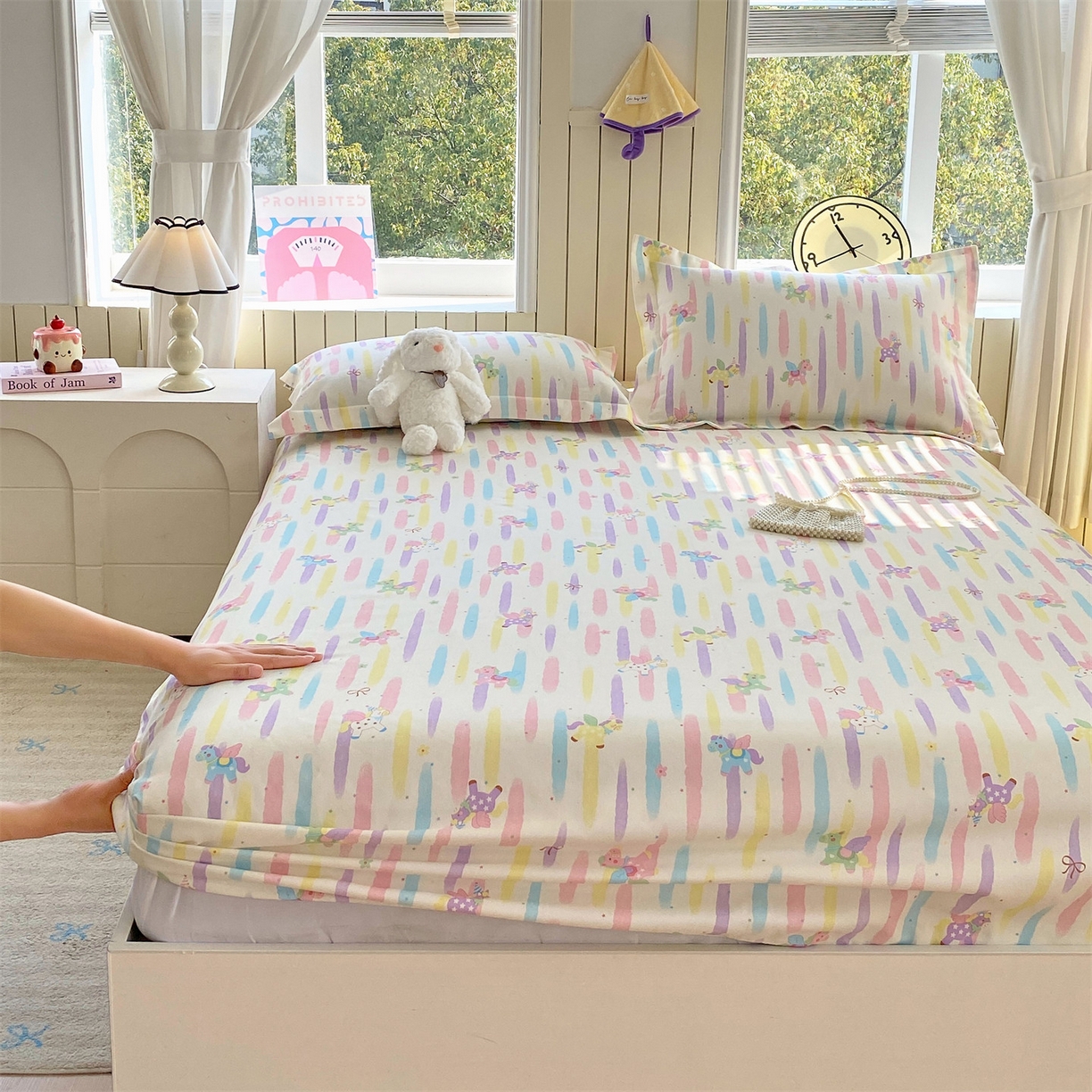 91家纺网 家纺一手货源 找家纺 （总）凯磊家纺 2026春夏新款原棉老粗布床笠款空调软席凉席席子